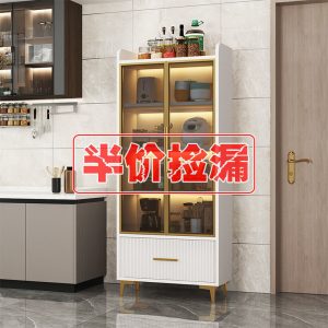 Tủ búp phê phòng khách sang trọng dựa vào tường tủ rượu tối giản hiện đại tủ để đồ tủ bếp tủ thay đồ - Hình 2