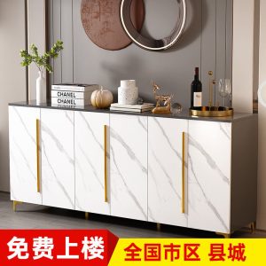 Tủ búp phê sang trọng nhẹ tủ đa năng thay đồ ban công tủ chè đơn giản tủ âm tường tủ phòng khách tủ đựng đồ - Hình 2