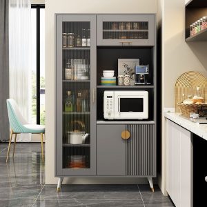 Tủ búp phê tối giản hiện đại phiến đá nhẹ tủ rượu sang trọng thay đồ treo tường phòng khách tủ chè tủ bếp thay đồ - Hình 3