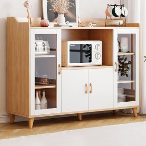 Tủ búp phê tối giản hiện đại tủ chè sát tường tủ đựng đồ gia đình tủ đựng đồ nhà bếp đa năng - Hình 2