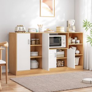 Tủ búp phê tối giản hiện đại tủ để đồ phòng khách dựa vào tường tủ nhà tủ bếp đơn giản thay đồ tủ chè - Hình 2