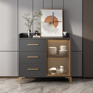 Tủ búp phê treo tường hiện đại đơn giản tủ để đồ tủ phòng khách đẹp sang trọng thay đồ tủ lò vi sóng tủ chè tủ rượu - Hình 3