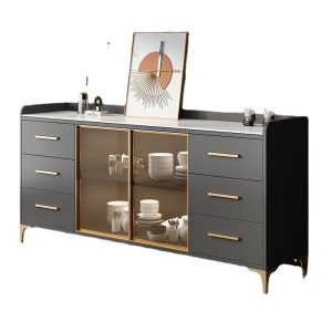 Tủ búp phê treo tường hiện đại đơn giản tủ để đồ tủ phòng khách đẹp sang trọng thay đồ tủ lò vi sóng tủ chè tủ rượu - Hình 4