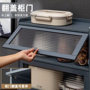 Tủ búp phê tủ bếp đơn giản sát tường nhà kết hợp tủ để đồ đa năng tủ búp phê tủ búp phê - Hình 3