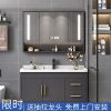 Tủ chậu Lavabo Bắc Âu nhẹ sang trọng sang trọng bằng gỗ rắn tủ phòng tắm phòng tắm bàn trang điểm chậu rửa chậu rửa bộ tủ phòng tắm