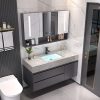 Tủ chậu Lavabo Bắc Âu tủ phòng tắm hiện đại sang trọng phòng tắm rửa tay rửa mặt chậu rửa mặt bảng đá một chậu bộ phòng tắm