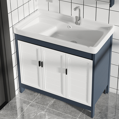 Tủ chậu Lavabo Ban công chậu giặt tích hợp chậu rửa phòng tắm tích hợp chậu rửa gia dụng bằng sứ siêu sâu bể giặt cao từ trần đến sàn Tủ chậu Lavabo Ban công chậu giặt tích hợp chậu rửa phòng tắm tích hợp chậu rửa gia dụng bằng sứ siêu sâu bể giặt cao từ trần đến sàn