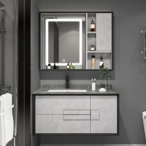 Tủ chậu Lavabo Bảng đá tủ phòng tắm hiện đại sang trọng phòng tắm sang trọng bộ phòng tắm bàn trang điểm bồn rửa tay tủ chậu