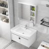 Tủ chậu Lavabo Phòng tắm phong cách bắc âu bộ tủ phòng tắm chậu rửa hiện đại tích hợp chậu rửa bàn trang điểm phòng tắm