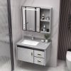 Tủ chậu Lavabo Phòng tắm tủ phòng tắm nhôm dày tủ chậu rửa mặt chậu rửa nhà chậu rửa mặt gốm sứ bể bơi có ngăn kéo
