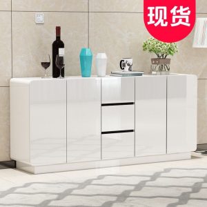 Tủ chè tối giản hiện đại tủ chè đa năng sơn tủ trắng tủ bếp tủ rượu phòng khách lắp ráp