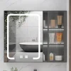 Tủ Chiếu sáng Gương Tủ Thân Đựng Mỹ Phẩm Tường Phòng Ngủ Kệ Dán Gương Bảo Quản Nhà Tổ Chức Mueble Con Espejos Trang Trí Nhà Cửa