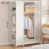Tủ Chống Bụi Tủ Quần Áo Đa Năng Giá Đựng Đồ Hộ Gia Đình Nhiều Lớp Tủ Quần Áo Phân Vùng Dung Lượng Cao Có Giá Để Đồ Tủ