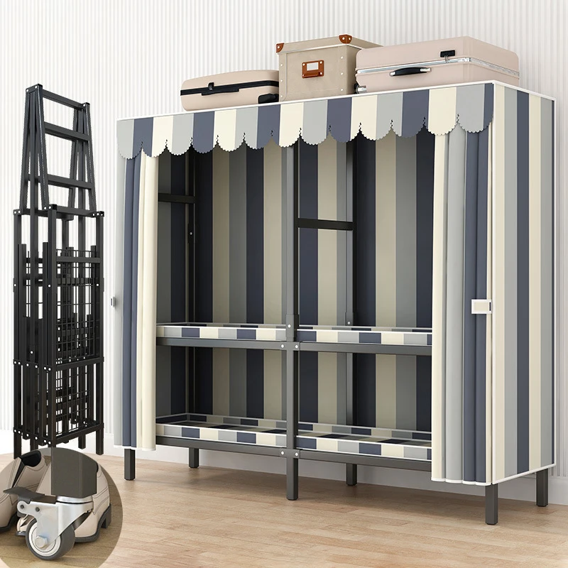 Tủ Có bánh xe 180cm khép kín Tủ quần áo gấp gọn bảo quản quần áo thay đồ Tủ phòng ngủ phòng khách Tủ Đồ Nội Thất Gia Đình - Hình 2 Tủ Có bánh xe 180cm khép kín Tủ quần áo gấp gọn bảo quản quần áo thay đồ Tủ phòng ngủ phòng khách Tủ Đồ Nội Thất Gia Đình - Hình 2