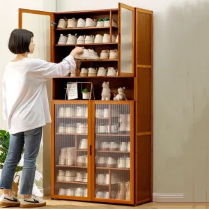 Tủ Đa Vintage Tủ Giày Thiết Kế Chống Thấm Nước phong cách Châu Âu Phòng Tắm Tủ Giày Cao Cấp Zapateras Nội Thất Phòng Khách - Hình 4