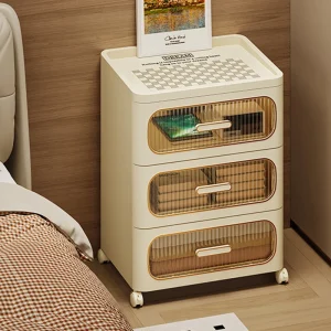 Tủ đầu giường Tủ Quần Áo Mini phong cách Châu Âu Tủ Đầu Giường Khách Sạn - Hình 4