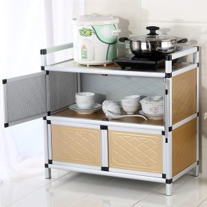 Tủ để đồ Nhà Bếp Tủ Bếp Tủ Hợp Kim Nhôm Tủ Tủ Tủ để đồ Tủ Bếp Bàn Tủ Tủ Tủ Hộ Gia Đình Đơn Giản - Hình 2