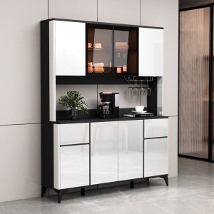 Tủ đẹp Italy sang trọng Tủ rượu phòng khách Tủ trà hiện đại Tủ búp phê tích hợp tường lắp đặt tại nhà trọn gói
