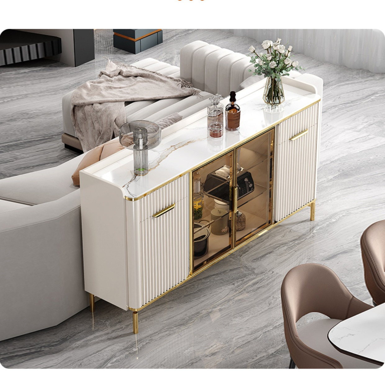 Tủ đẹp sang trọng bảng đá Tủ búp phê hiện đại nhà phòng khách Tủ rượu Tủ để đồ Tủ trà bên Tủ - Hình 3 Tủ đẹp sang trọng bảng đá Tủ búp phê hiện đại nhà phòng khách Tủ rượu Tủ để đồ Tủ trà bên Tủ - Hình 3