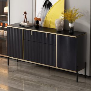 Tủ đẹp sang trọng bảng đá Tủ búp phê hiện đại phòng khách nhà dựa vào tường Tủ chè Tủ rượu nhà hàng Tủ hiên nhà - Hình 2