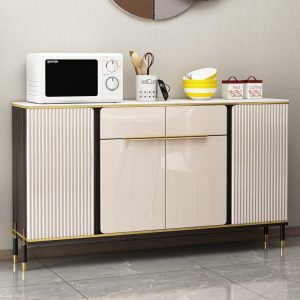 Tủ đẹp sang trọng bảng đá Tủ búp phê phòng khách dựa vào tường hiên Tủ hiện đại Tủ giày Tủ để đồ để đồ Tủ rượu thủy tinh - Hình 2