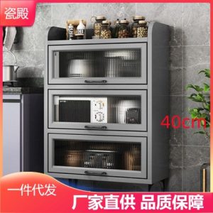 Tủ đẹp sang trọng lật phòng khách Tủ nhà bếp Tủ phụ Tủ để đồ Tủ hiện đại dựa vào tường - Hình 2