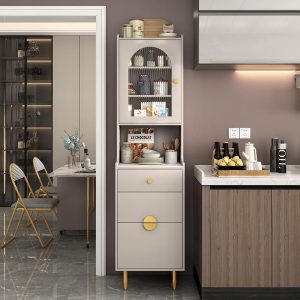 Tủ đẹp sang trọng phiến Tủ búp phê phong cách châu Âu căn hộ nhỏ hiện đại phòng khách Tủ trà nhà bếp để đồ để đồ Tủ khóa - Hình 2