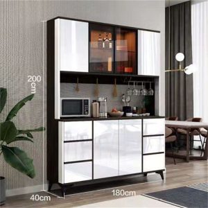 Tủ đẹp sang trọng Tủ rượu Tủ tích hợp nhà bếp hiện đại để đồ Tủ bộ đồ ăn Tủ để đồ phòng khách - Hình 3