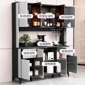 Tủ đẹp sang trọng Tủ rượu Tủ tích hợp nhà bếp hiện đại để đồ Tủ bộ đồ ăn Tủ để đồ phòng khách - Hình 4