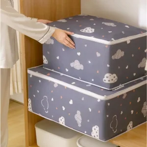 Tủ đồ 105L Chống Ẩm Quần Áo Túi Bảo Quản Dung Tích Lớn Chăn Phân Loại Túi Chống Bụi Tủ Quần Áo Dưới Giường Bảo Quản - Hình 3
