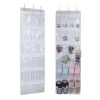 Tủ đồ 24 Túi Giày Gác Treo Ban Tổ Chức Tiết Kiệm Không Gian Treo Trên Cánh Cửa Phía Sau Tủ Quần Áo Đồ Túi Móc Treo