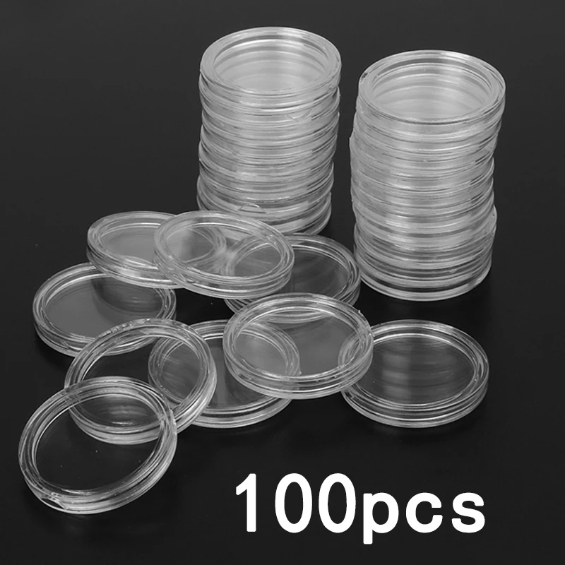 Tủ đồ Bộ 100 Đồng Xu Đựng Viên Bảo Quản Trong Suốt Màn Hình Tròn Trường Hợp Cho Nhà Đồng Xu Tiện Ích Bảo Vệ Hộp Đựng Lưỡi Liềm Mở 26mm - Hình 2 Tủ đồ Bộ 100 Đồng Xu Đựng Viên Bảo Quản Trong Suốt Màn Hình Tròn Trường Hợp Cho Nhà Đồng Xu Tiện Ích Bảo Vệ Hộp Đựng Lưỡi Liềm Mở 26mm - Hình 2