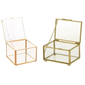 Tủ đồ Kính mở vuông Hình học Sân vườn Hộp đựng trang sức Hộp đựng trang sức gương & Kính hình học Phong cách Hộp đựng trang sức Bàn hộp đựng