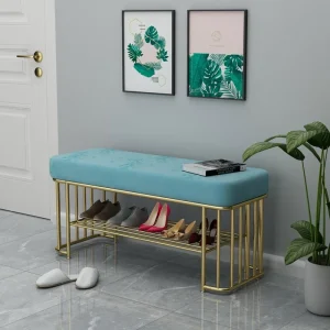 Tủ đồ Làm Bánh Dầu Bóng Thủ Công Bắc Âu Giày Đổi Phân Mở Lớp Bảo Quản Tủ Giày Ổn Định Chịu Tải Hộ Gia Đình Ghế Giá Để Giày - Hình 2