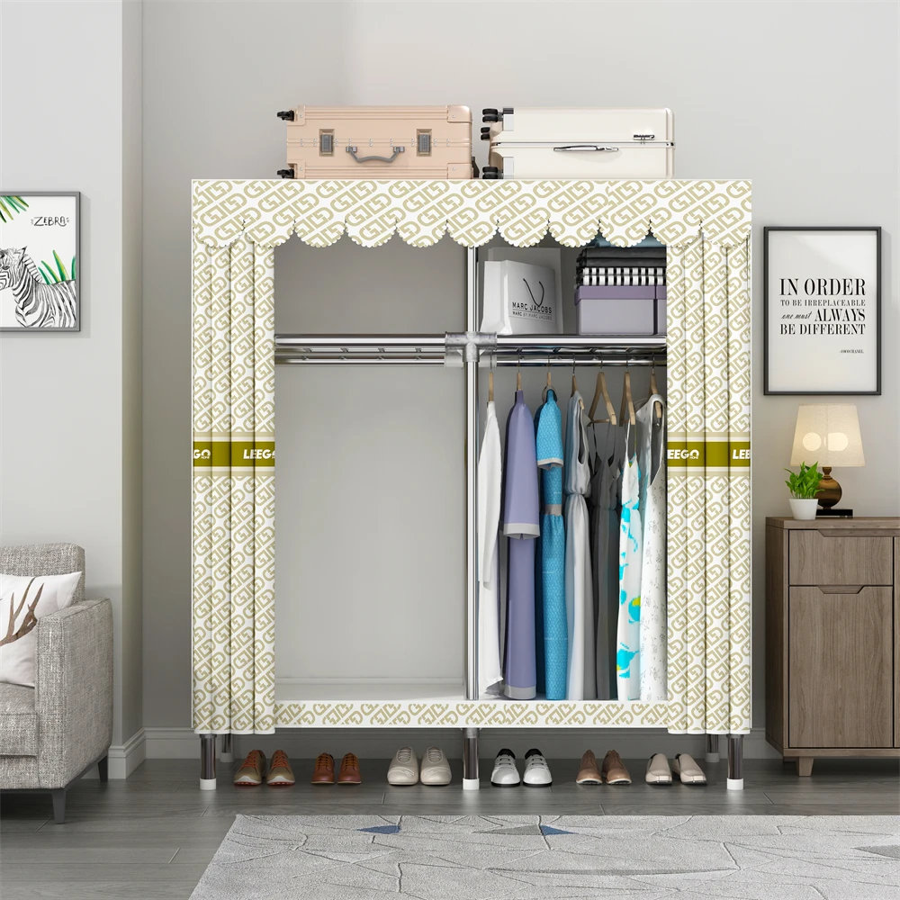 Tủ đồ LEEGOHOME 130x45x170 cm 23mm Phòng Ngủ Có Thể Gập Lại Vải Tủ Quần Áo Quần Áo Gấp Vải Tủ Quần Áo Tủ Quần Áo Giá để vải - Hình 2 Tủ đồ LEEGOHOME 130x45x170 cm 23mm Phòng Ngủ Có Thể Gập Lại Vải Tủ Quần Áo Quần Áo Gấp Vải Tủ Quần Áo Tủ Quần Áo Giá để vải - Hình 2