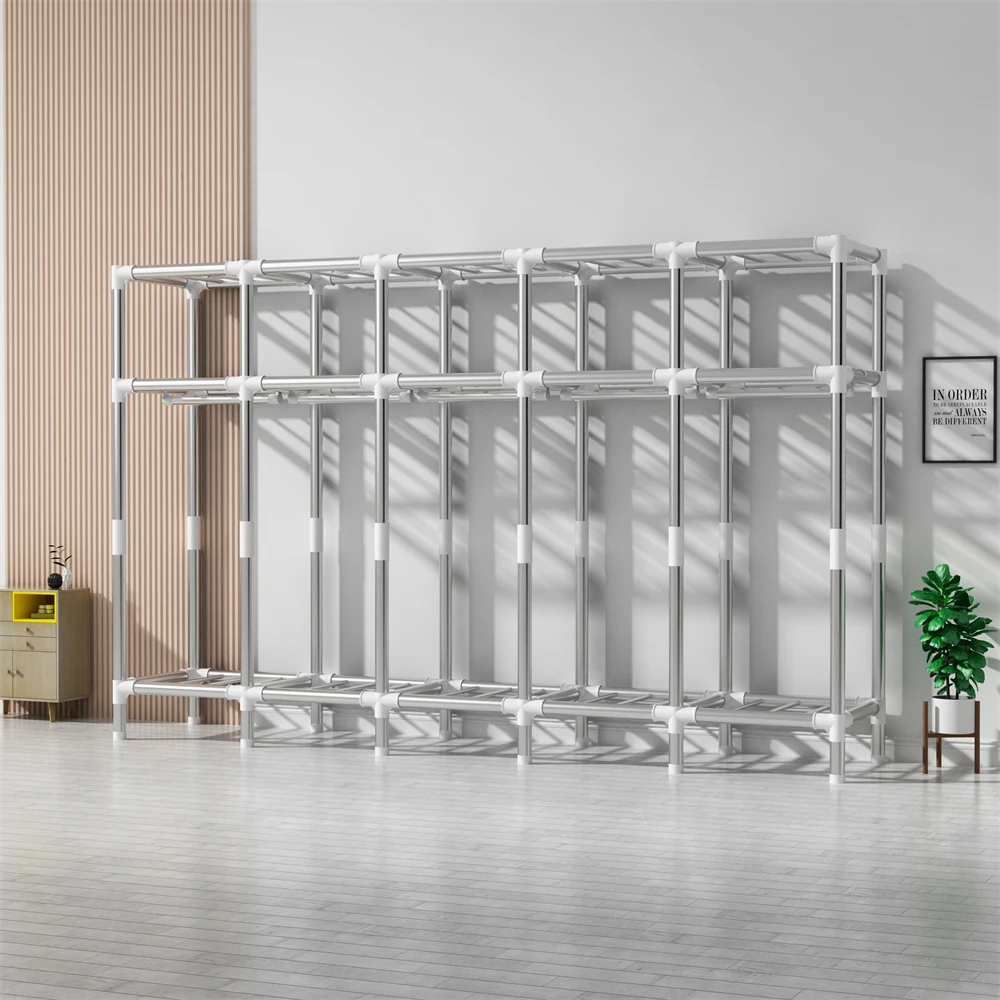 Tủ đồ LEEGOHOME Tủ Quần Áo Tủ Quần Áo Vải Nội Thất Phòng Ngủ 85/125/166/207x45x170cm 26mm Ống thép Hỗ Trợ Hộ Gia Đình - Hình 4 Tủ đồ LEEGOHOME Tủ Quần Áo Tủ Quần Áo Vải Nội Thất Phòng Ngủ 85/125/166/207x45x170cm 26mm Ống thép Hỗ Trợ Hộ Gia Đình - Hình 4