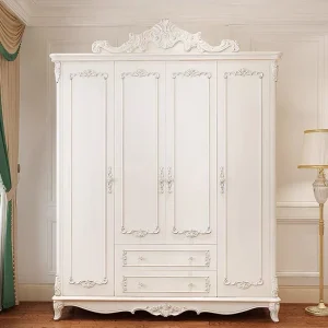 Tủ đồ Trắng Bắc Âu Phòng Ngủ Tủ Quần Áo Gỗ Tủ Ngăn Kéo Quần Áo Tủ Quần Áo Tủ Quần Áo Tủ Làm Phòng Armarios - Hình 2