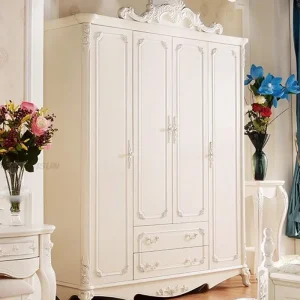 Tủ đồ Trắng Bắc Âu Phòng Ngủ Tủ Quần Áo Gỗ Tủ Ngăn Kéo Quần Áo Tủ Quần Áo Tủ Quần Áo Tủ Làm Phòng Armarios - Hình 3