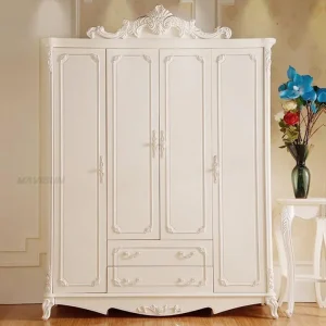 Tủ đồ Trắng Bắc Âu Phòng Ngủ Tủ Quần Áo Gỗ Tủ Ngăn Kéo Quần Áo Tủ Quần Áo Tủ Quần Áo Tủ Làm Phòng Armarios - Hình 4