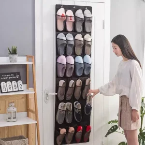 Tủ đồ Treo Tường Tổ Chức Túi Bảo Quản Giày Giá Treo Cửa Vải Tủ Quần Áo Tủ Quần Áo Phòng Sắp Xếp Giày - Hình 2
