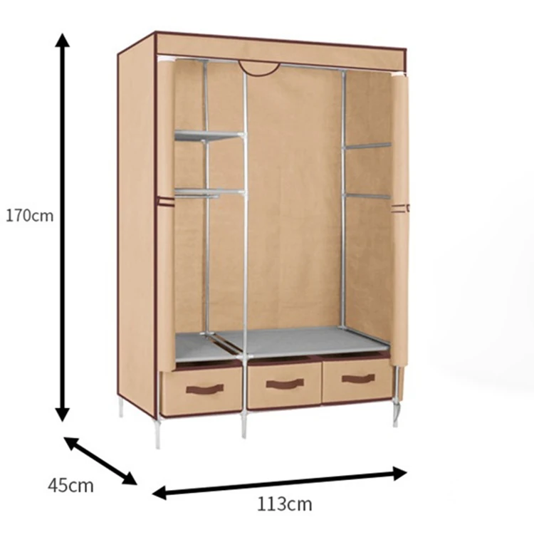Tủ đồ Vải Không Dệt Tủ Quần Áo Cà Phê Vải Tủ Quần Áo Gấp Di Động Chống Bụi Chống Nước Tủ Bảo Quản Phòng Ngủ Nội Thất Gia Đình - Hình 4 Tủ đồ Vải Không Dệt Tủ Quần Áo Cà Phê Vải Tủ Quần Áo Gấp Di Động Chống Bụi Chống Nước Tủ Bảo Quản Phòng Ngủ Nội Thất Gia Đình - Hình 4