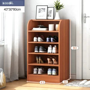 Tủ Đơn Giản Bằng Gỗ Giày Dễ Dàng Lắp Ráp Dọc Tiết Kiệm Không Gian Giày Giá Đỡ Xả Kho Nhà KItaly Túc Xá Lối Vào Tủ Giày - Hình 2