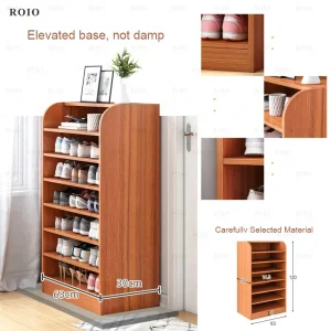 Tủ Đơn Giản Bằng Gỗ Giày Dễ Dàng Lắp Ráp Dọc Tiết Kiệm Không Gian Giày Giá Đỡ Xả Kho Nhà KItaly Túc Xá Lối Vào Tủ Giày - Hình 3