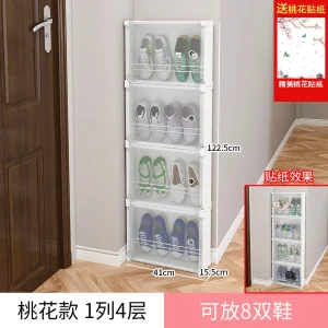 Tủ Đơn giản Tủ Giày Nhà Tổ Chức Tiết Kiệm Không Gian Giá Để Giày Góc Tường Kệ Giày Có Thể Điều Chỉnh Giày Đá Cửa Ra Vào Nhiều Lớp - Hình 4