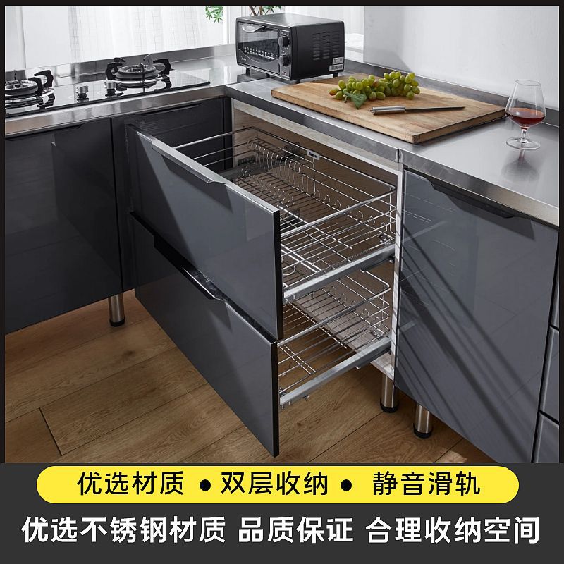 Tủ Đơn giản Tủ inox hộ gia đình Tủ bếp Tủ bếp chậu rửa Tủ cho thuê phòng lắp ráp Tủ kinh tế - Hình 3 Tủ Đơn giản Tủ inox hộ gia đình Tủ bếp Tủ bếp chậu rửa Tủ cho thuê phòng lắp ráp Tủ kinh tế - Hình 3