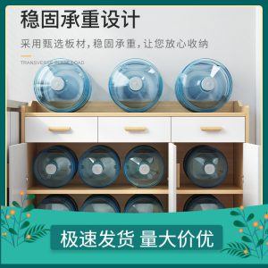 Tủ đựng đồ phòng khách tủ chè sát tường tủ ăn gia đình tủ nhỏ gỗ nguyên khối về tủ bếp Amazon. - Hình 4