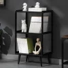 Tủ Entryways Đen Phòng Khách Tủ Màn Hình Sang Trọng Hiện Đại Tủ Tivi Góc phong cách Châu Âu Szafki Do Salonu Nội Thất Mô Đun