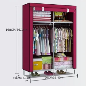 Tủ Gấp gọn Tủ quần áo có thể thu vào Nhà tổ chức Bàn ghế sân vườn Bộ gỗ Cặp đôi Tủ quần áo Tủ khóa cho phòng khách - Hình 2