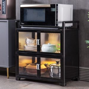 Tủ Giá bếp cao từ trần đến sàn Tủ ăn nhiều tầng Tủ đa chức năng Tủ đựng bát đĩa Tủ đựng nồi - Hình 4