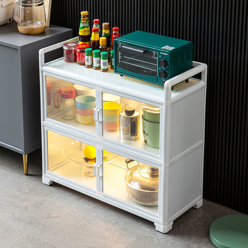 Tủ Giá bếp Tủ để đồ đa chức năng cao từ trần đến sàn nhiều tầng có cửa Tủ gia đình để đựng bát đĩa và Tủ để đồ bộ đồ ăn - Hình 3 Tủ Giá bếp Tủ để đồ đa chức năng cao từ trần đến sàn nhiều tầng có cửa Tủ gia đình để đựng bát đĩa và Tủ để đồ bộ đồ ăn - Hình 3